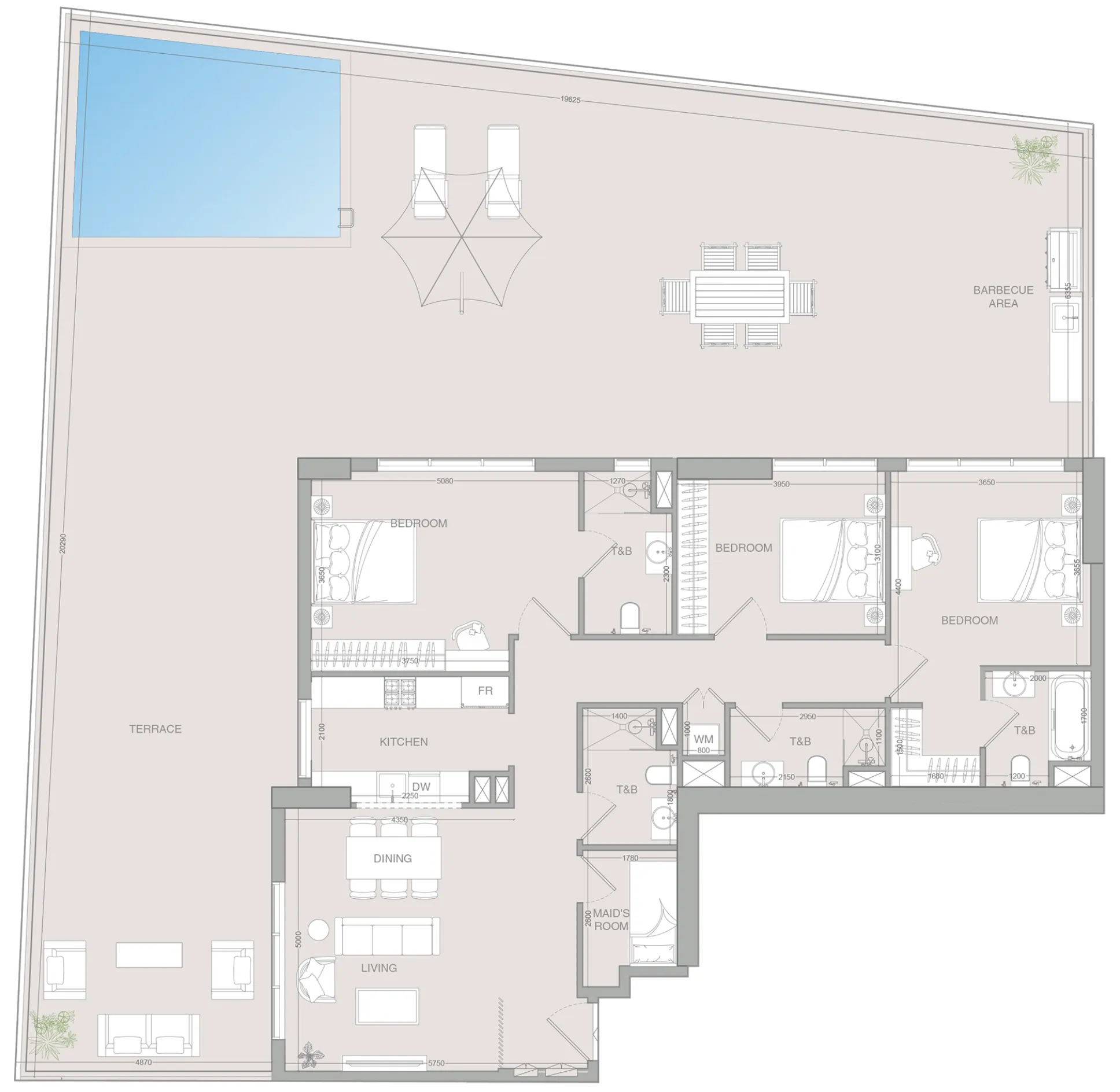 Floor plan — 3.5 BR