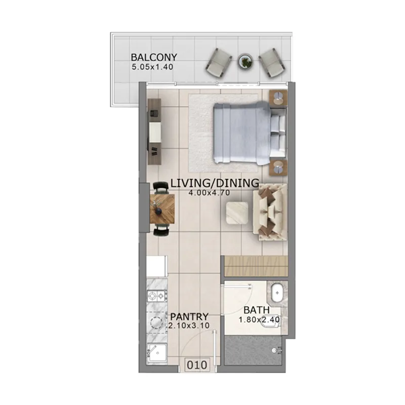 Floor plan — Studio