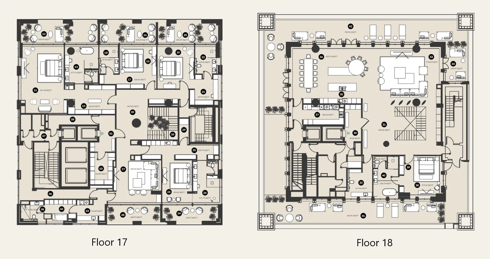 Floor plan — 5 BR