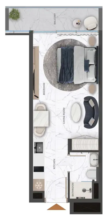 Floor plan — Studio