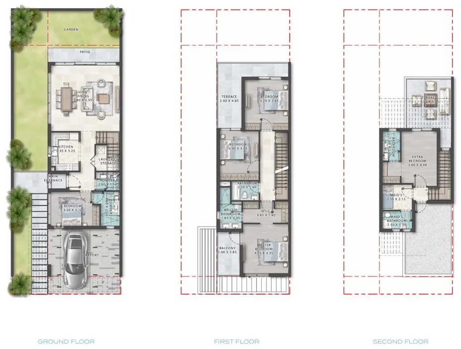 Floor plan — 5 BR
