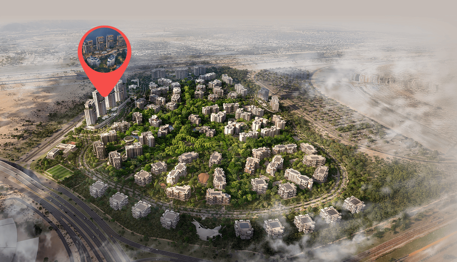 Masterplan — Ghaf Woods Distrikt