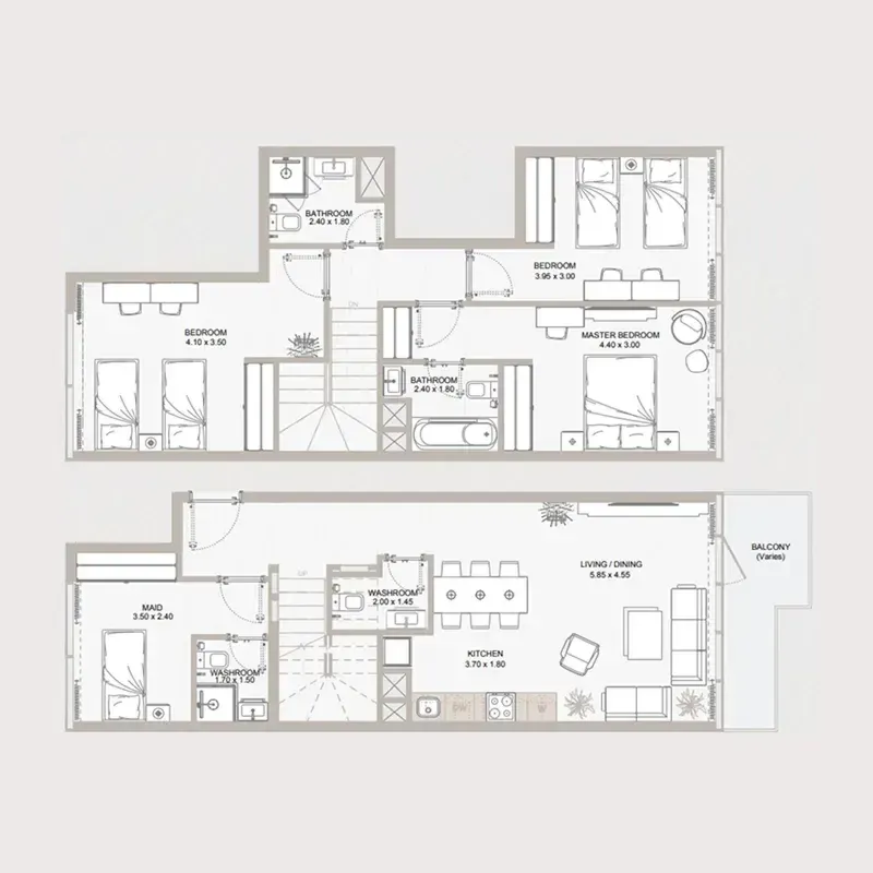 Floor plan — 3.5 BR