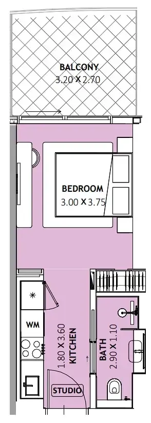 Floor plan — Studio