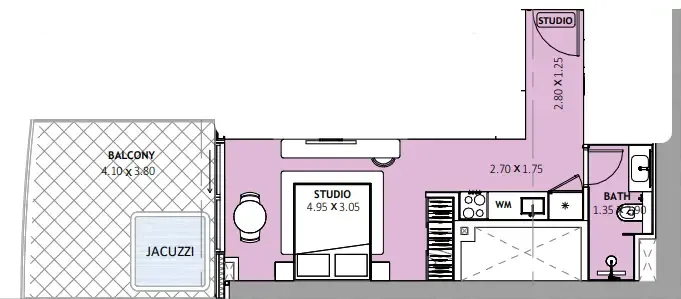 Floor plan — Studio