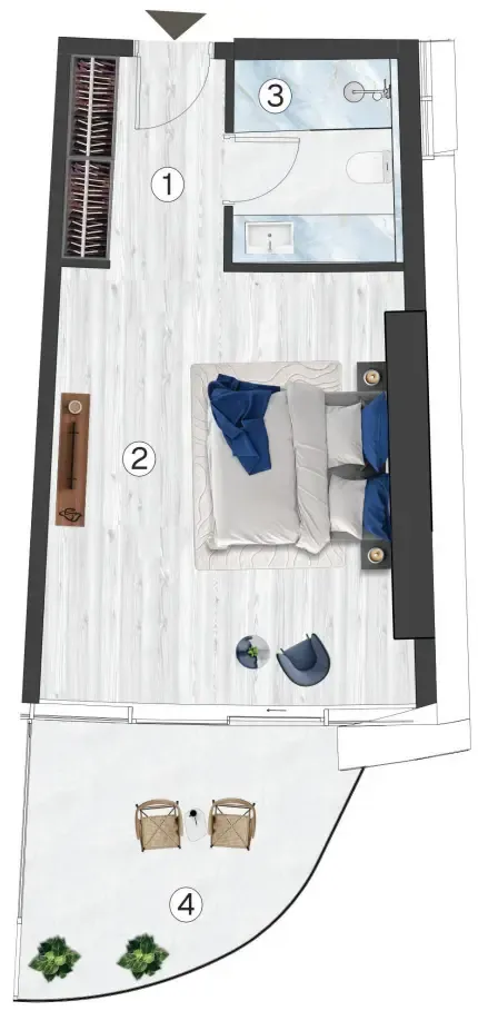 Floor plan — Studio