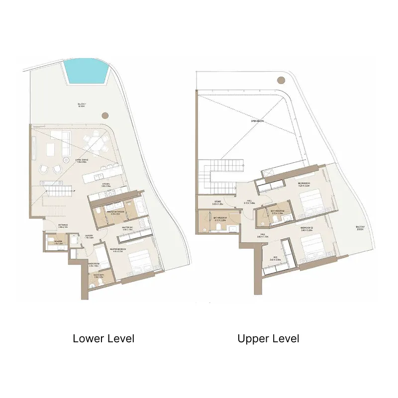 Floor plan — 3 BR