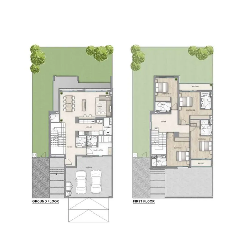 Floor plan — 4 BR