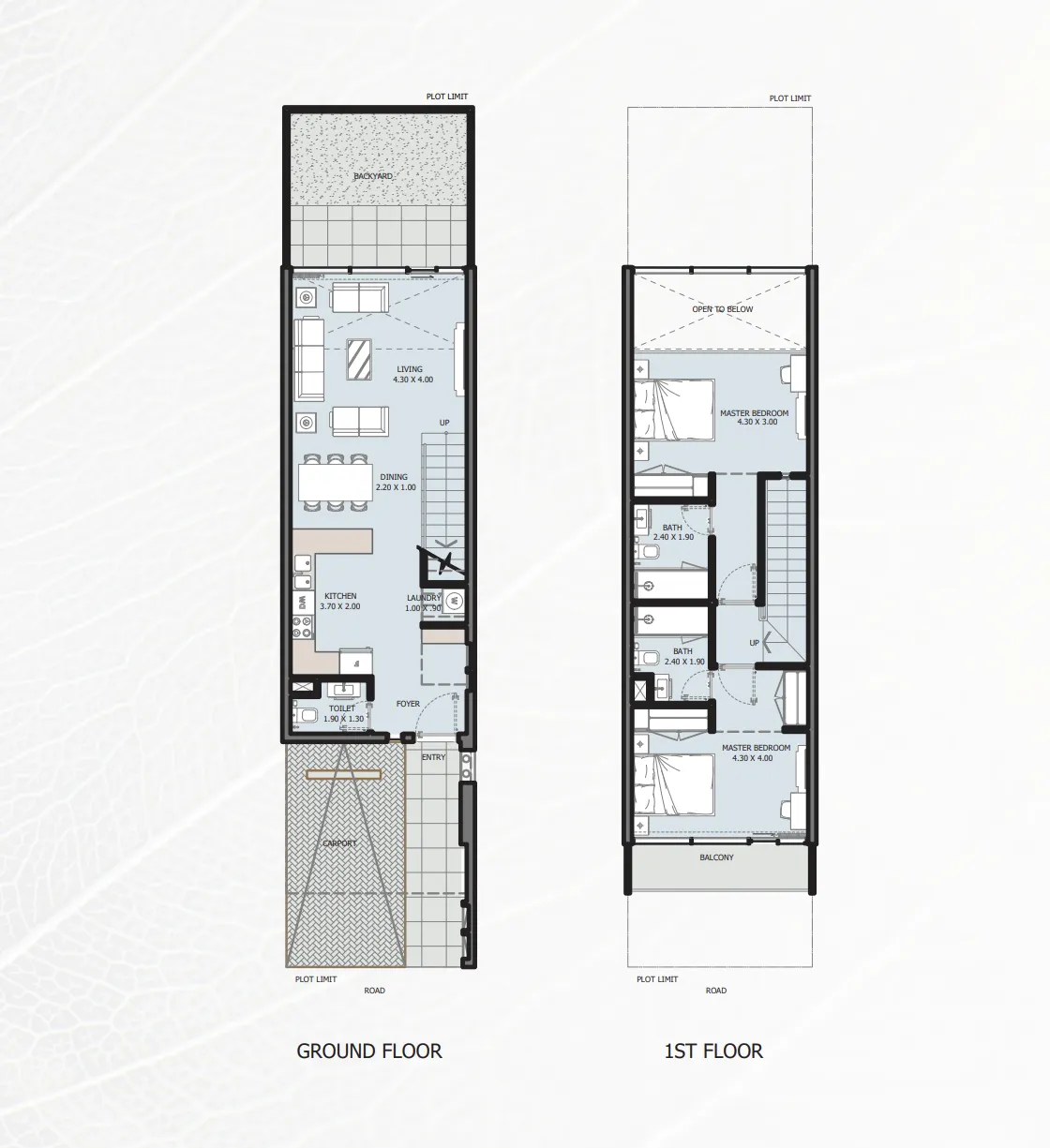 Floor plan — 2 BR