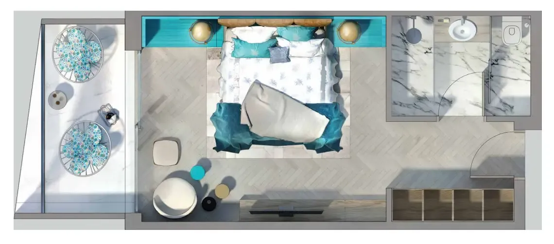 Floor plan — Studio
