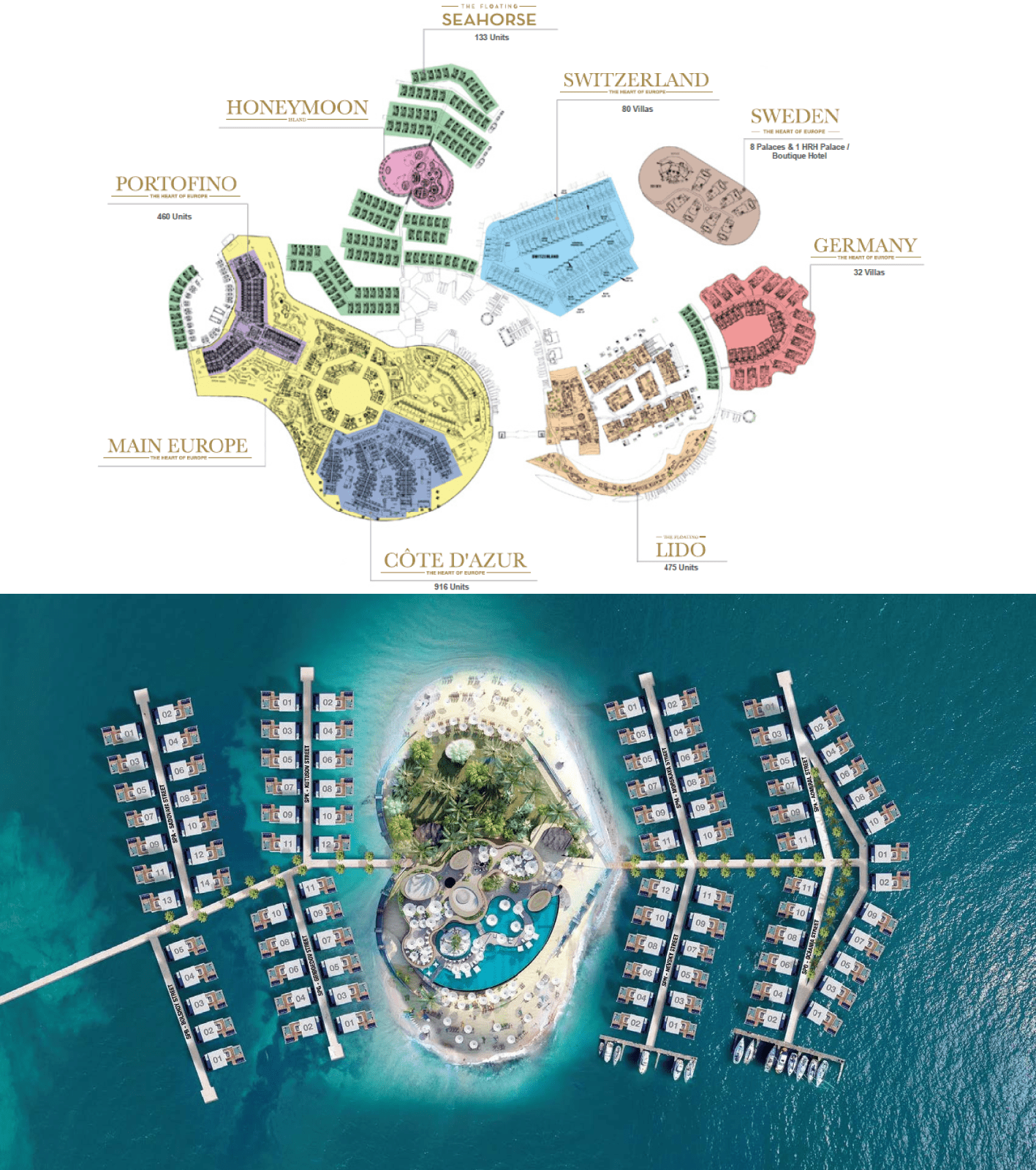 Masterplan — The Heart of Europe - Honeymoon Island and The Floating Seahorse