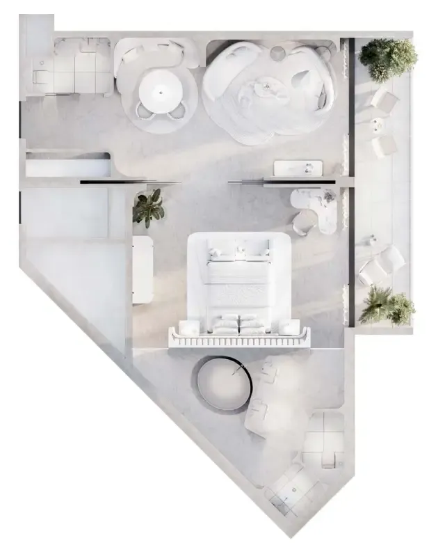 Floor plan — 1 BR