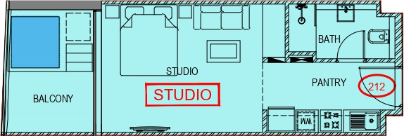 Floor plan — Studio