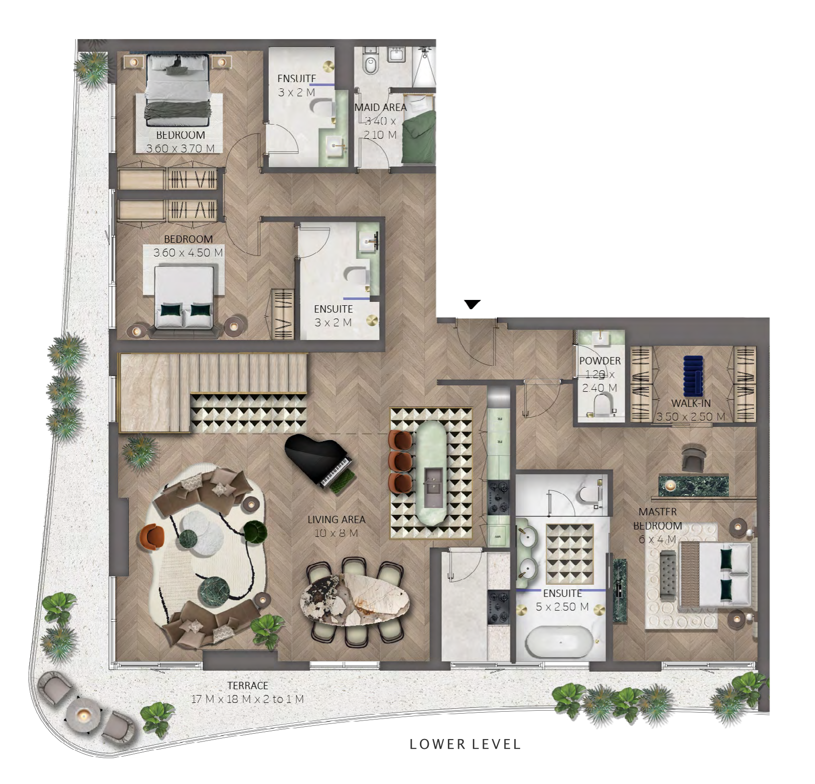 Floor plan — 3 BR