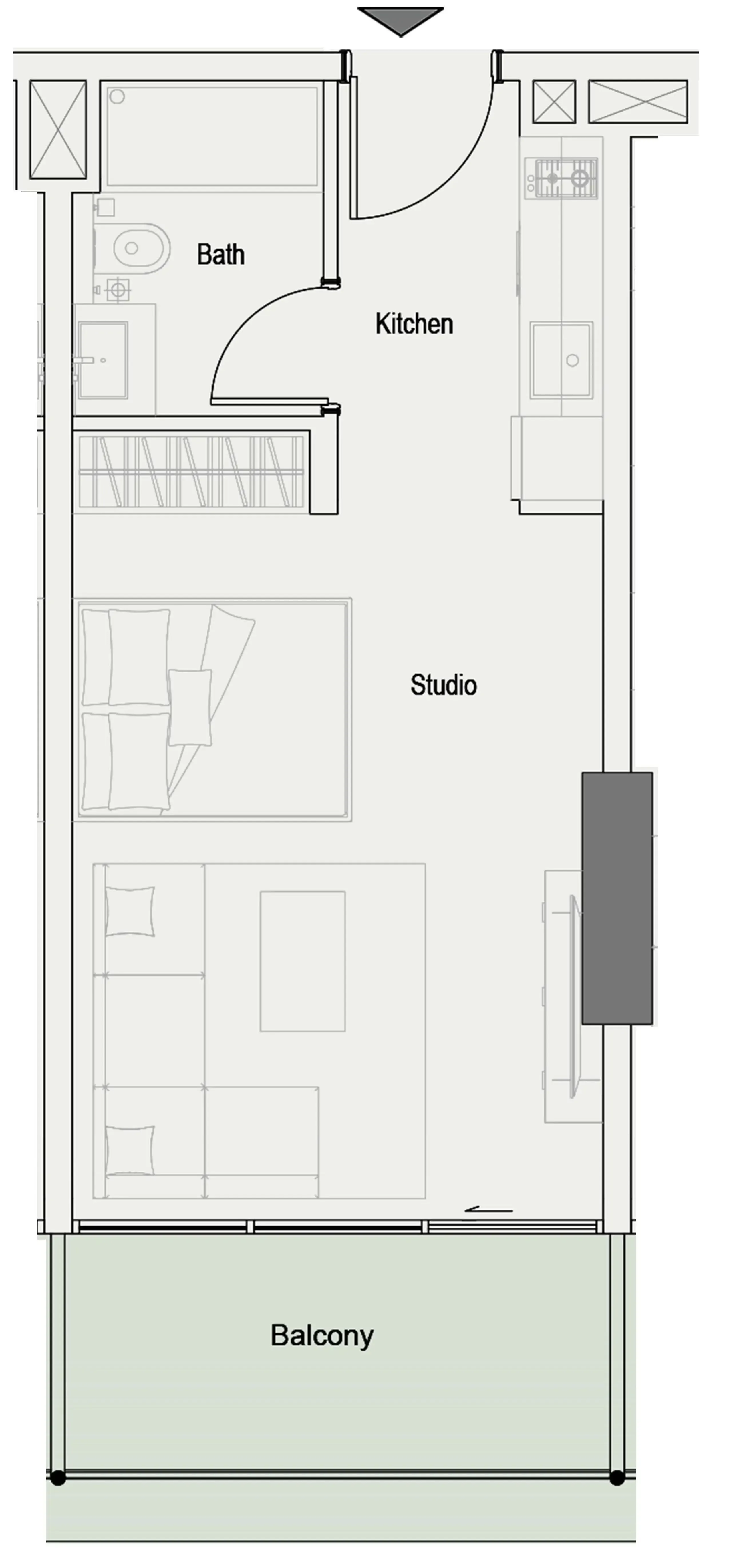Floor plan — Studio