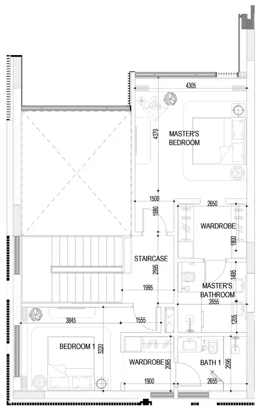 Floor plan — 2.5 BR