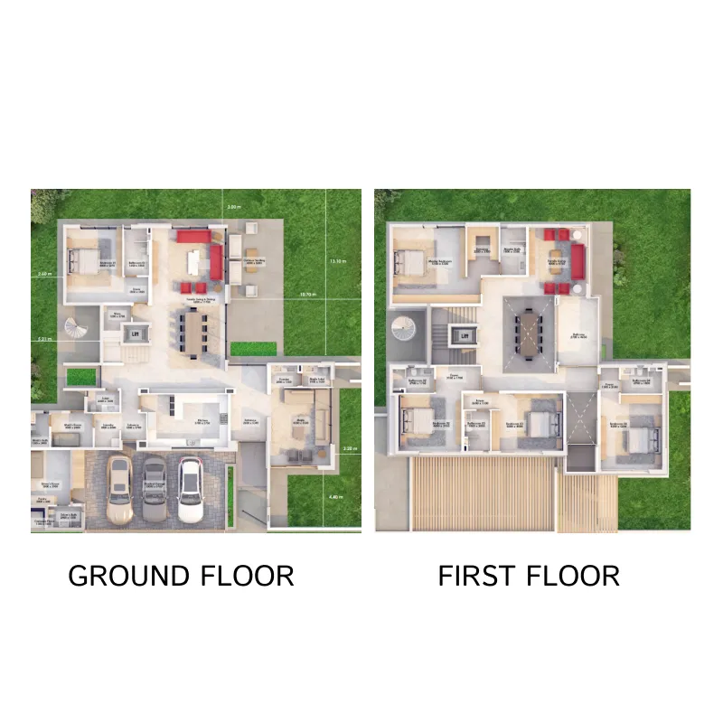 Floor plan — 5 BR