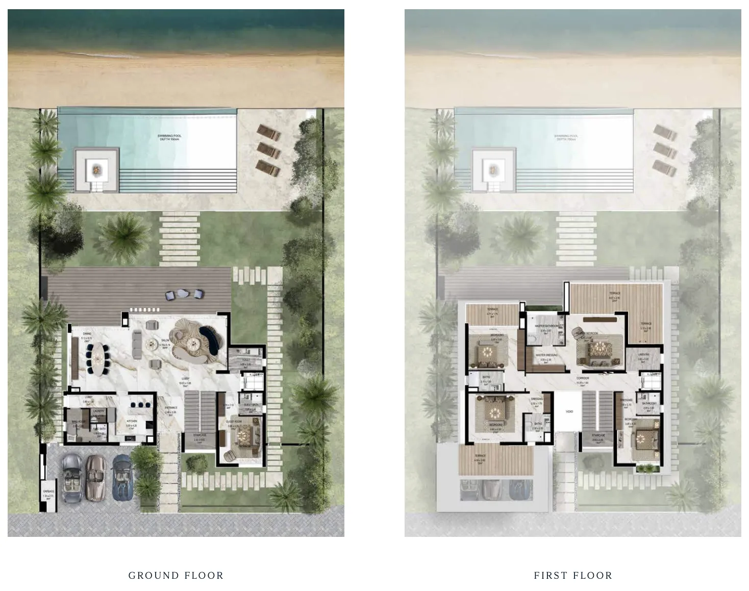 Floor plan — 5 BR