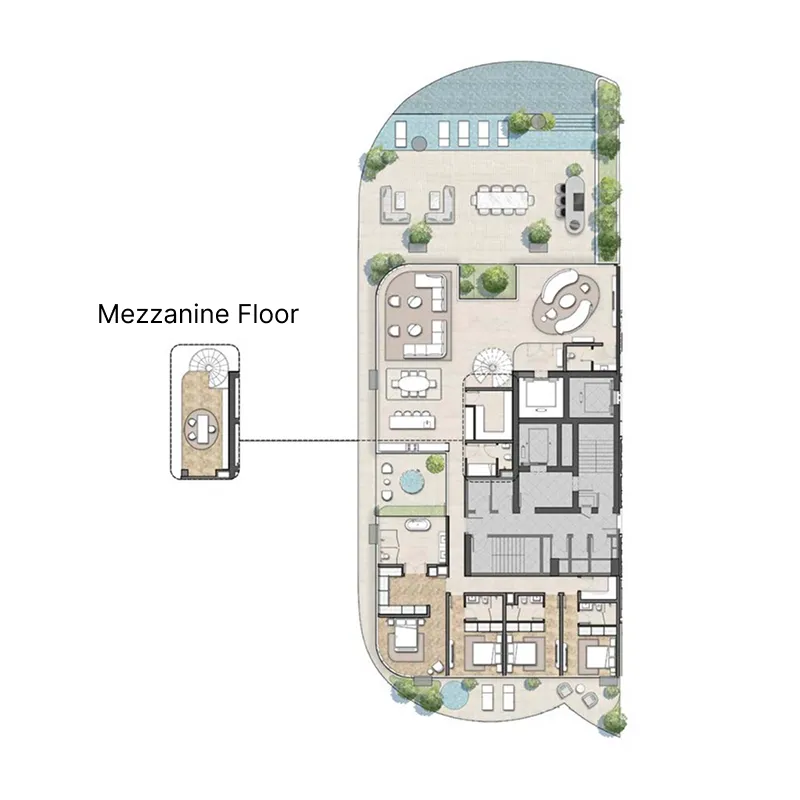 Floor plan — 4 BR
