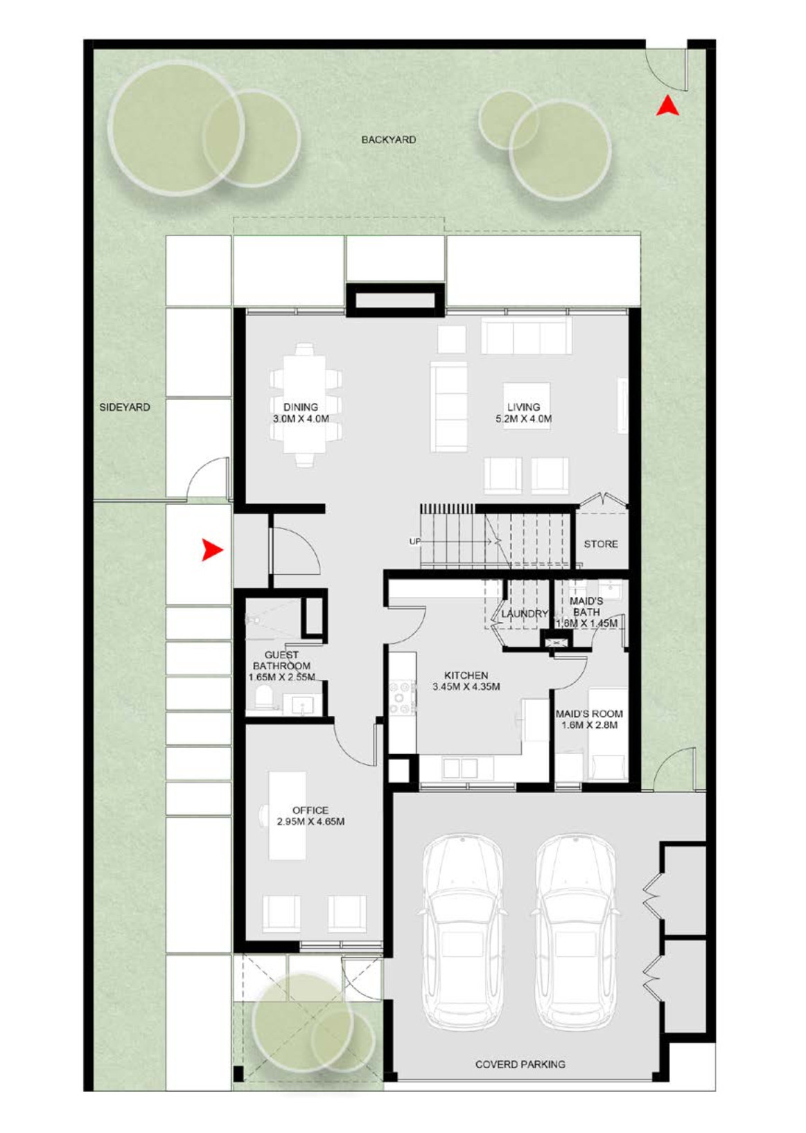 Floor plan — 4 BR