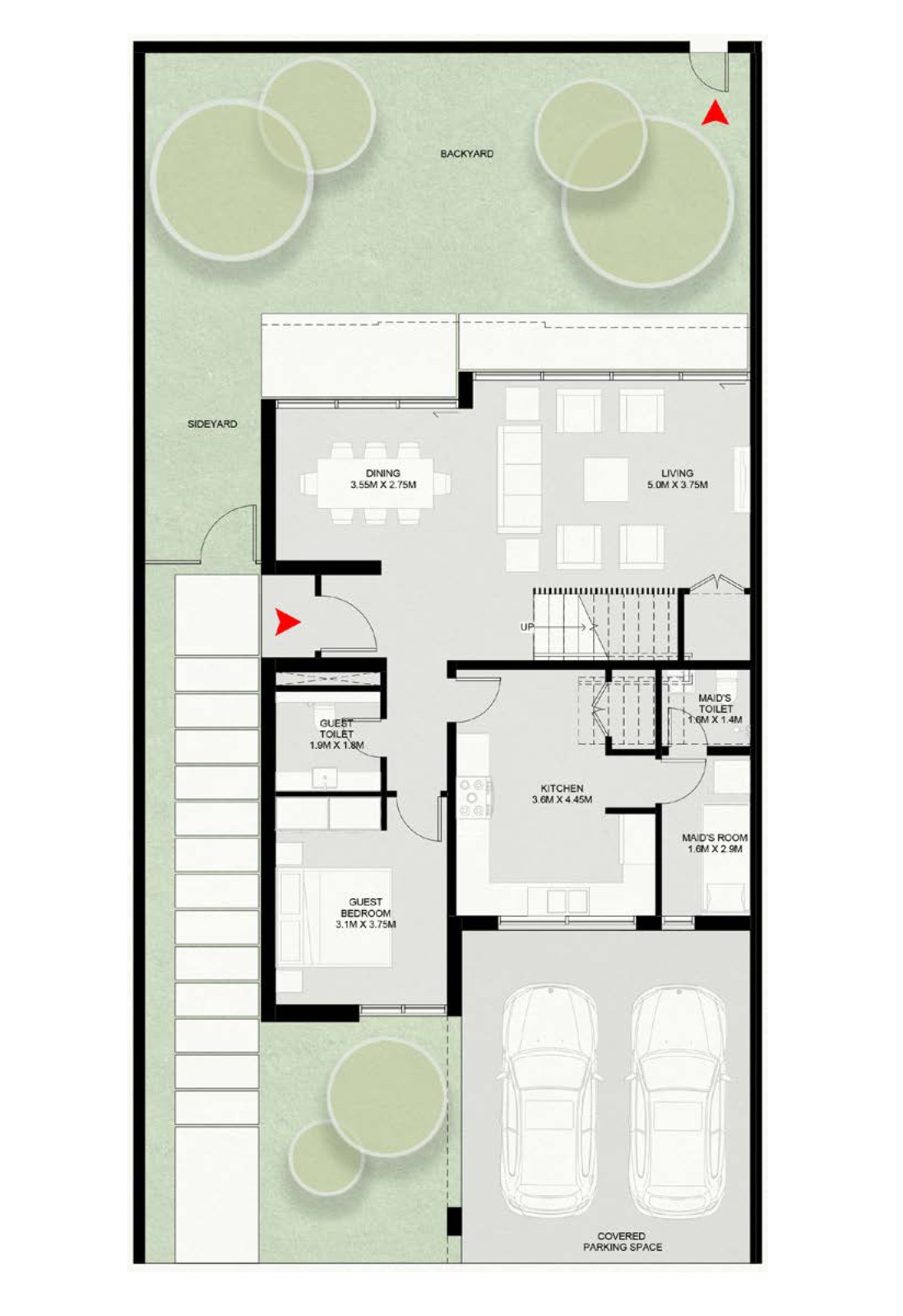 Floor plan — 4 BR