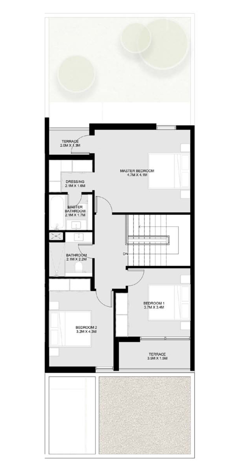 Floor plan — 3 BR