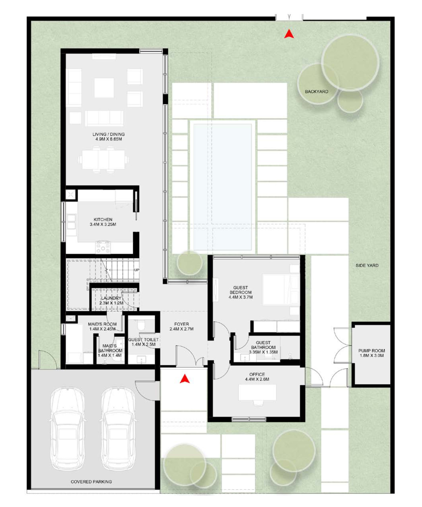Floor plan — 4 BR