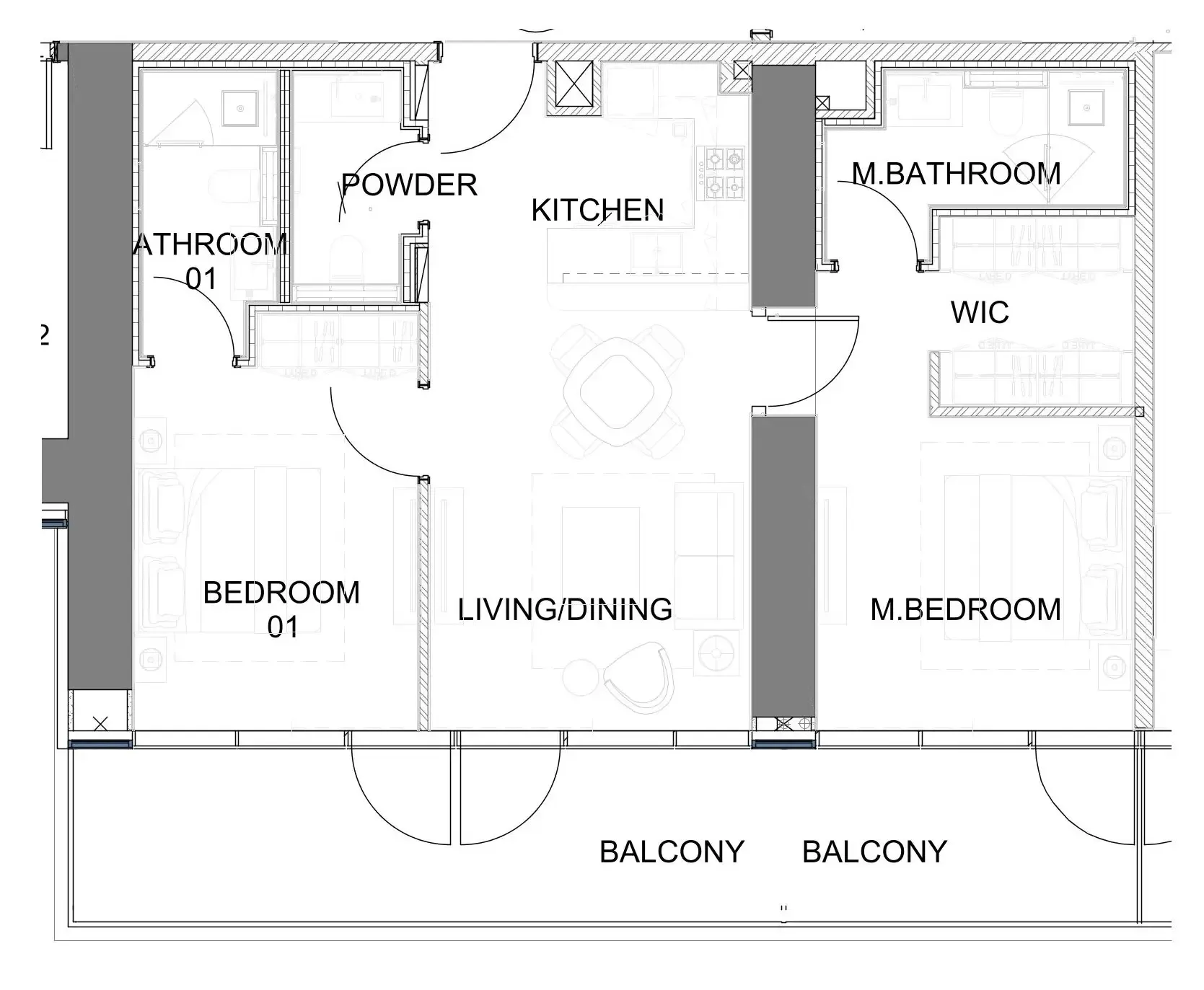 Floor plan — 2 BR