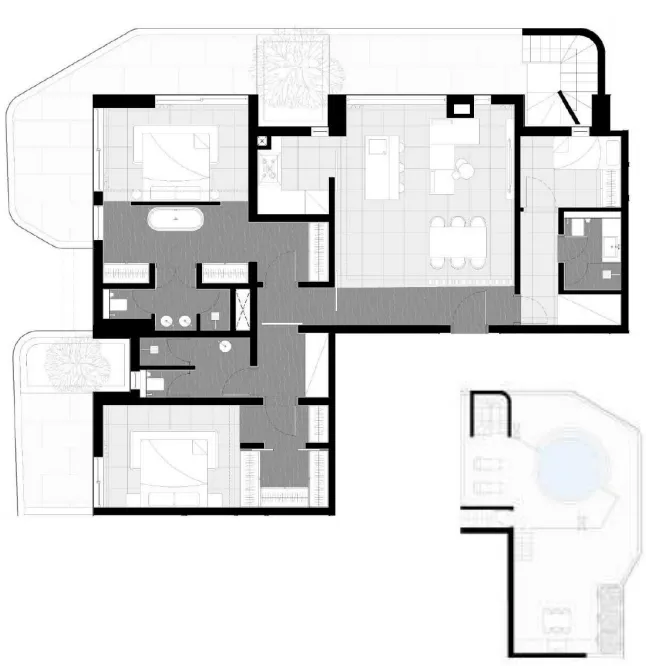 Floor plan — 2.5 BR