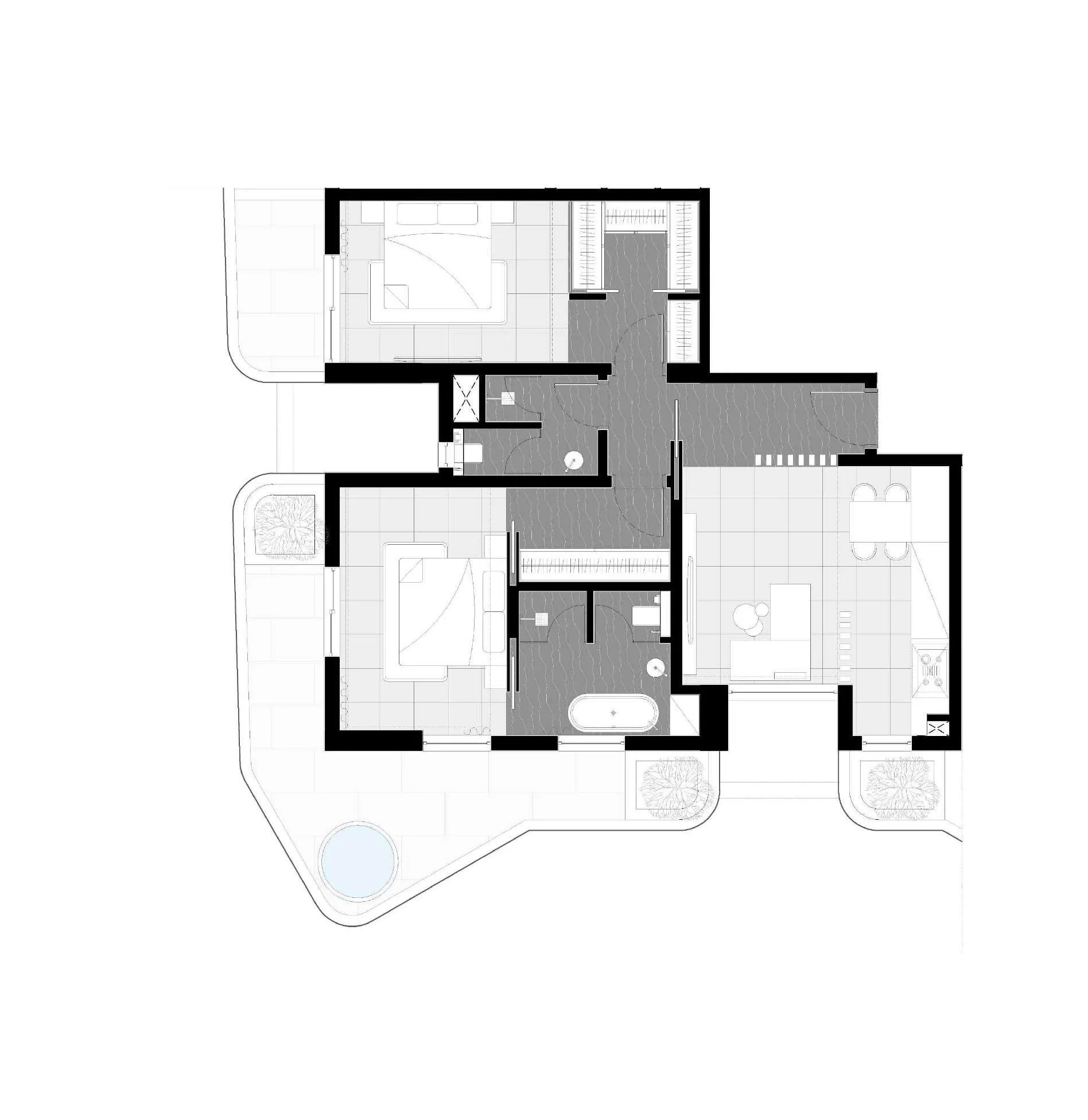 Floor plan — 2 BR