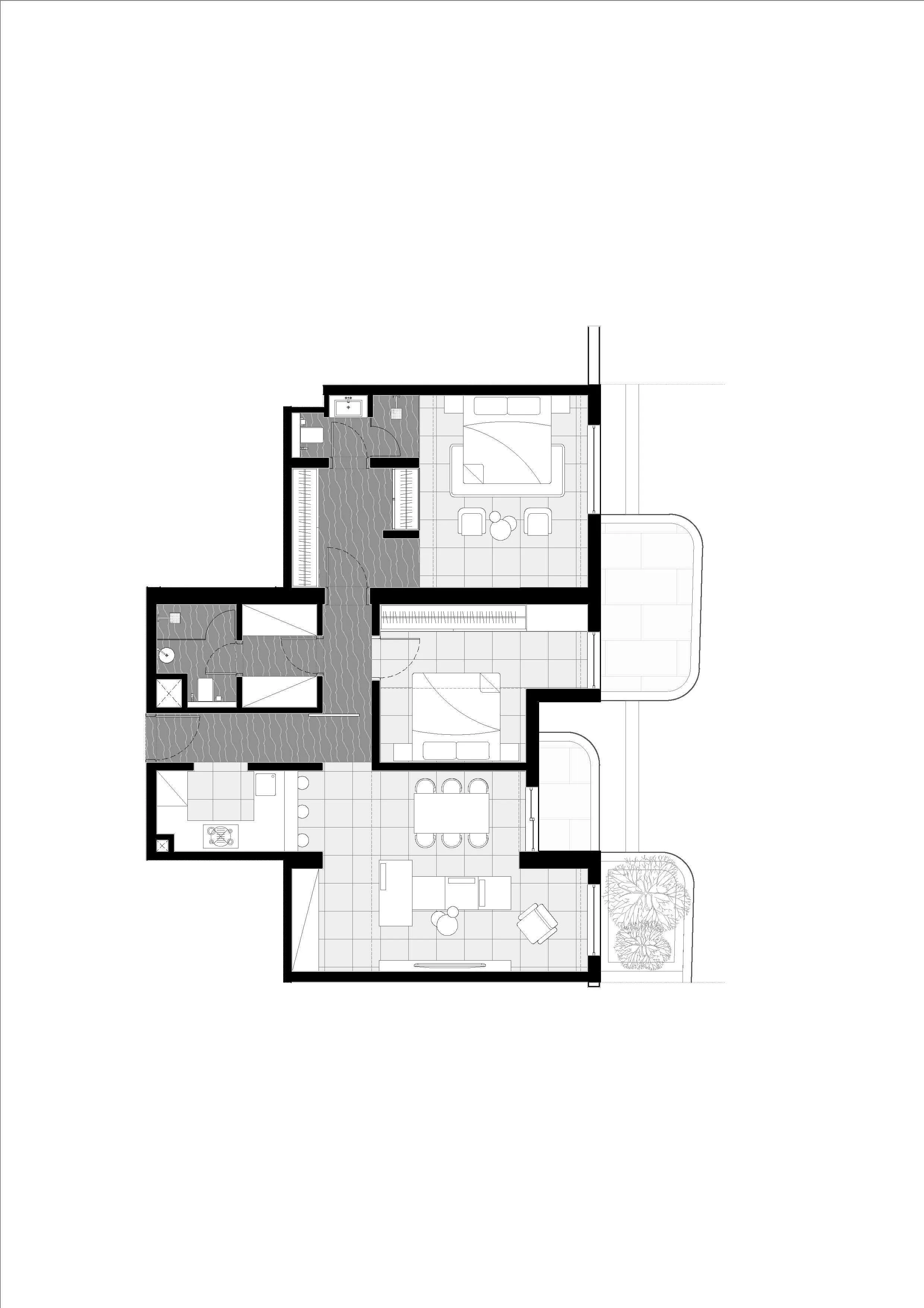 Floor plan — 2 BR