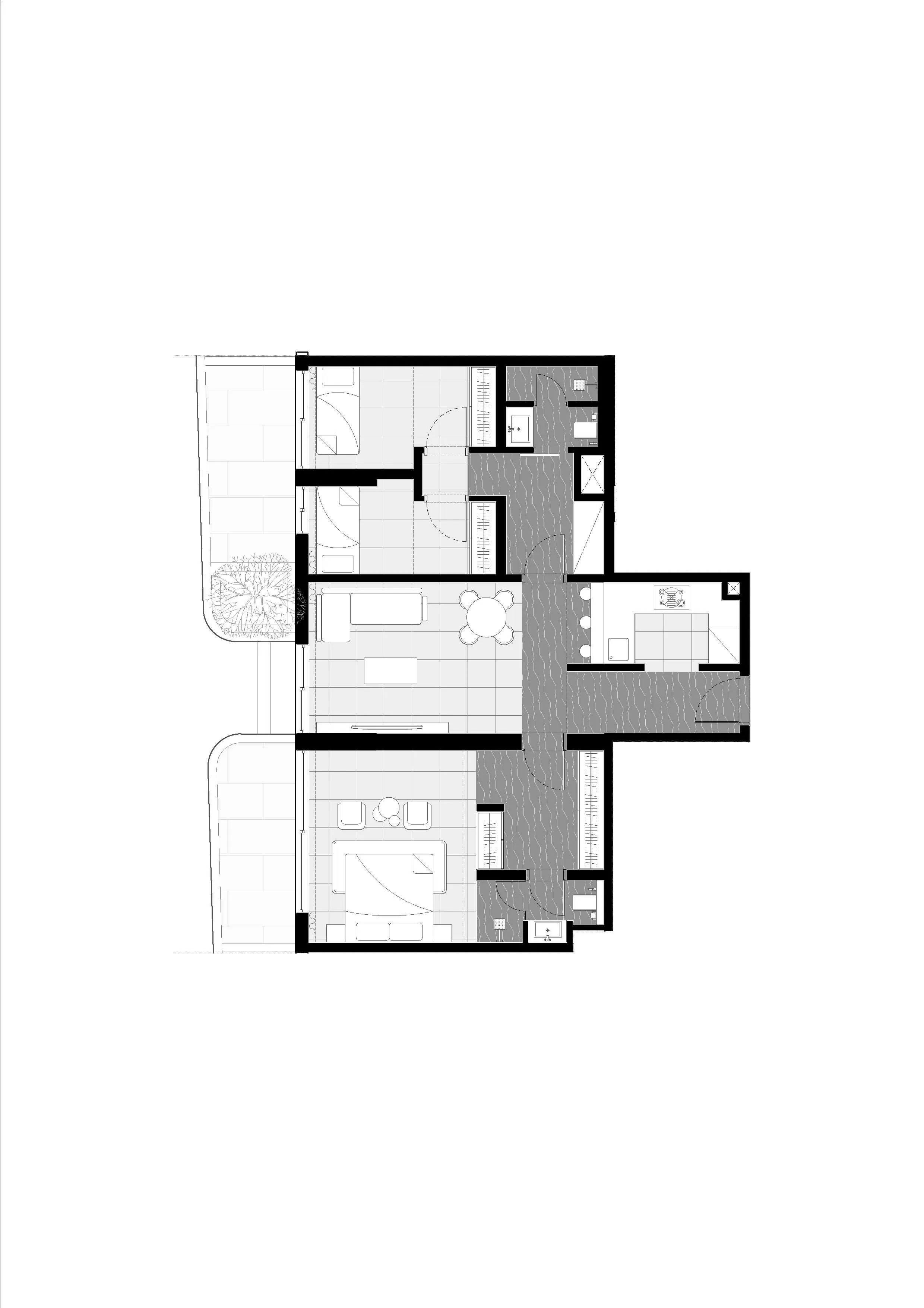 Floor plan — 2 BR