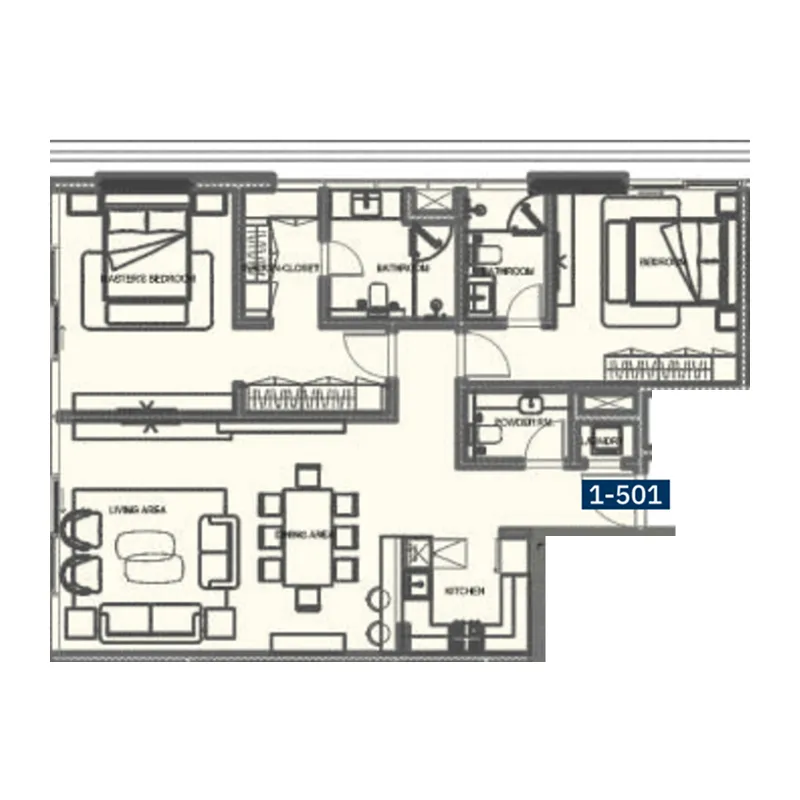 Floor plan — 2 BR