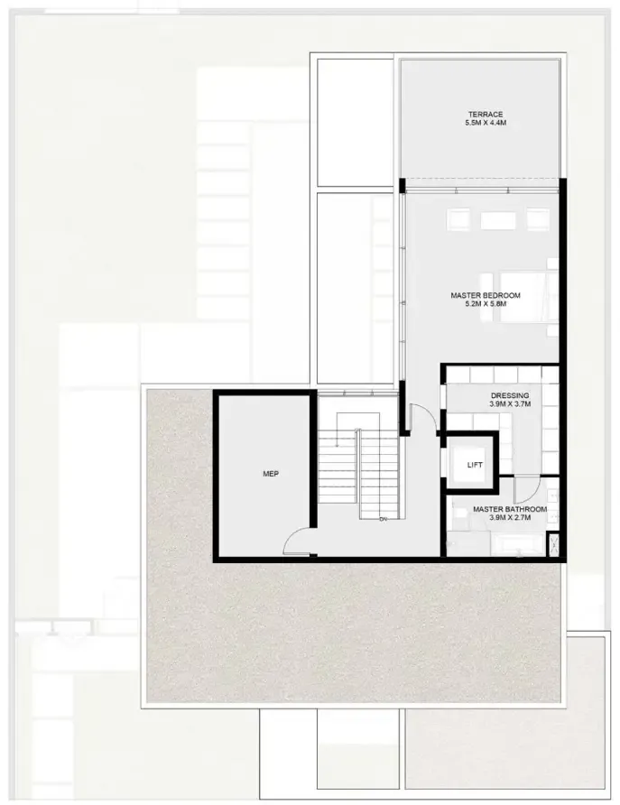 Floor plan — 5 BR