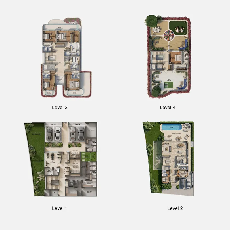Floor plan — 6 BR