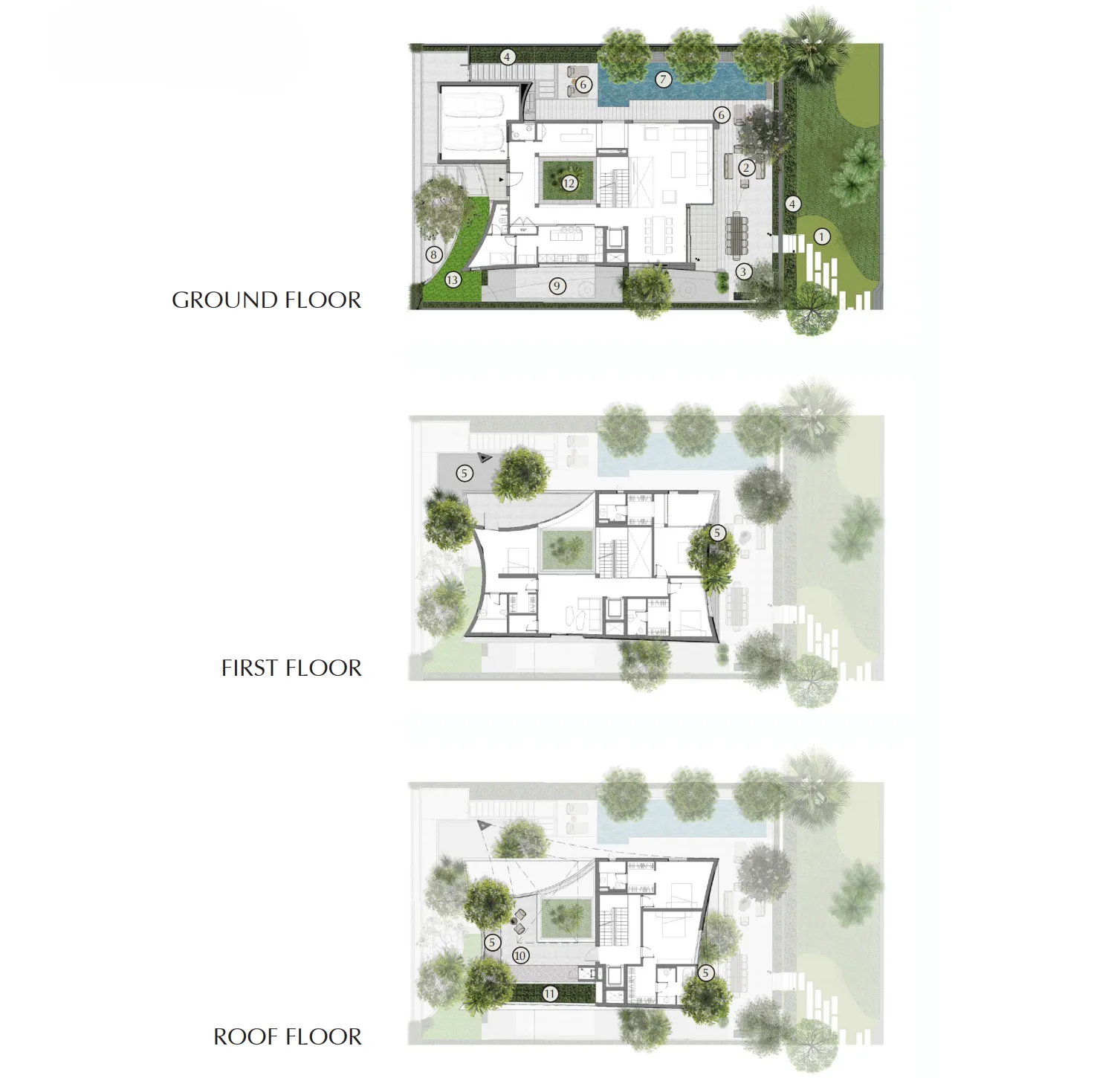 Floor plan — 5 BR