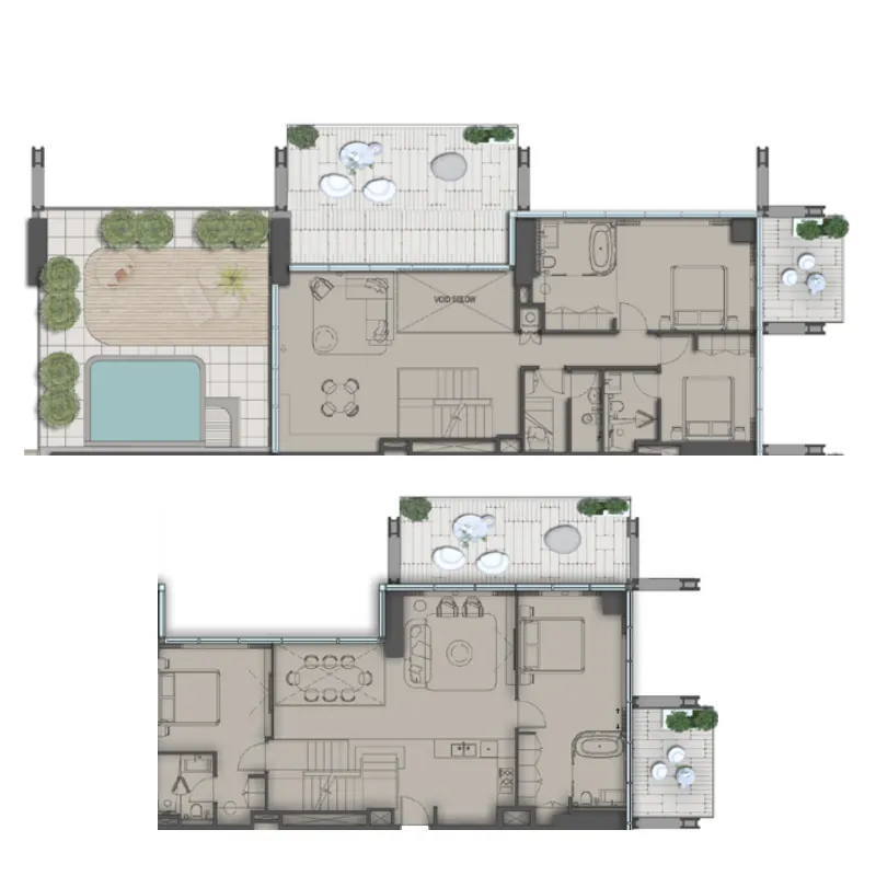 Floor plan — 4 BR