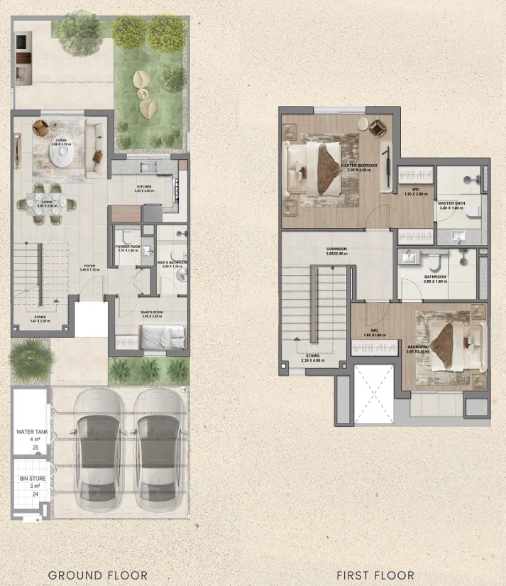 Floor plan — 2 BR