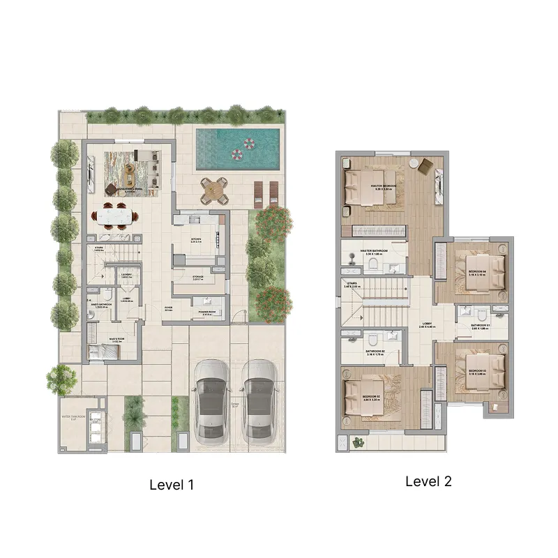 Floor plan — 4 BR