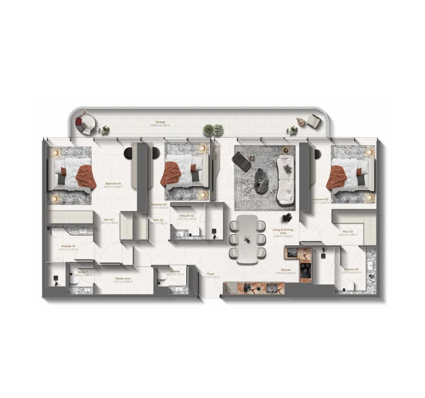 Floor plan — 3.5 BR