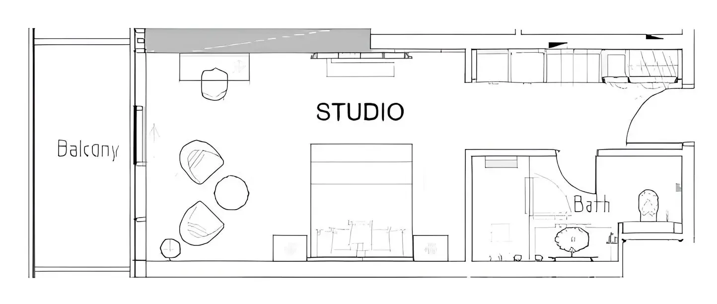 Floor plan — Studio