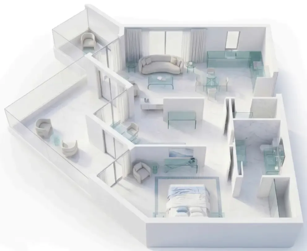 Floor plan — 1 BR