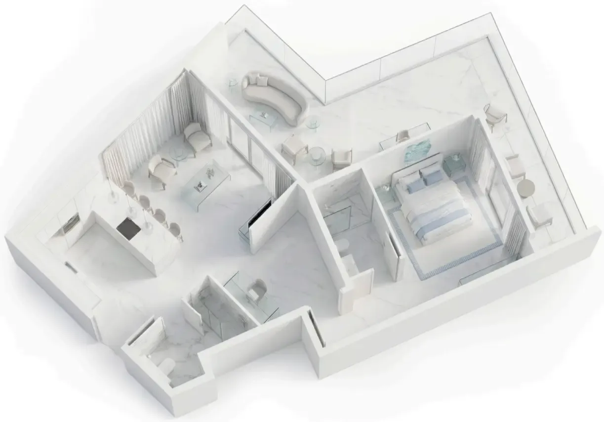 Floor plan — 1 BR