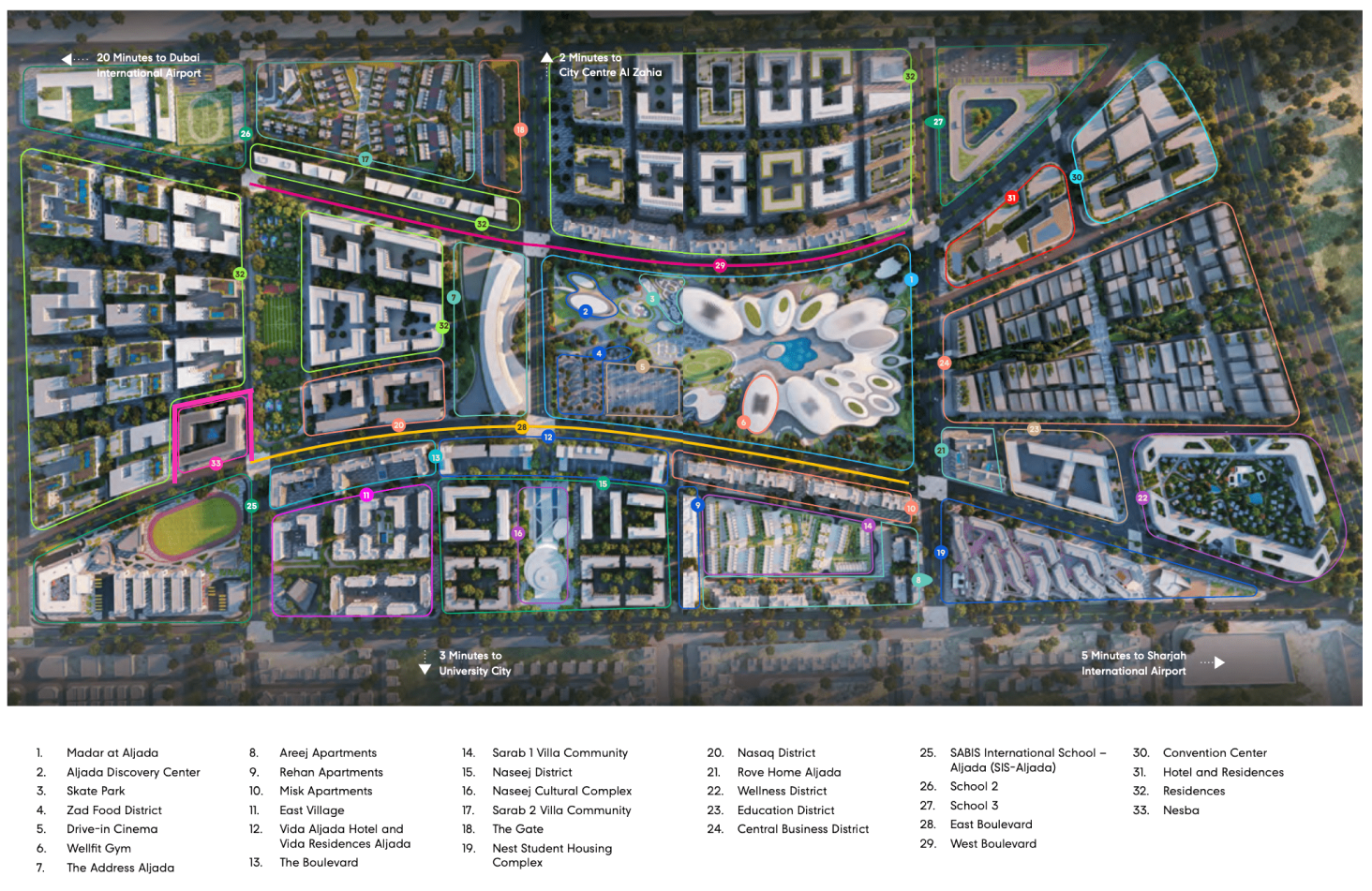 Masterplan — Nesba 1 Aljada