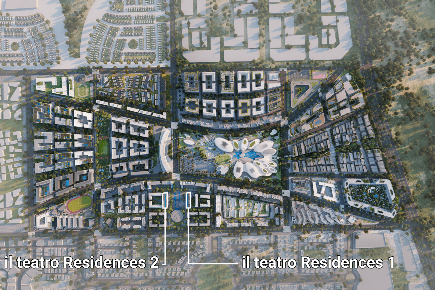Masterplan — il teatro Residences 1 and 2