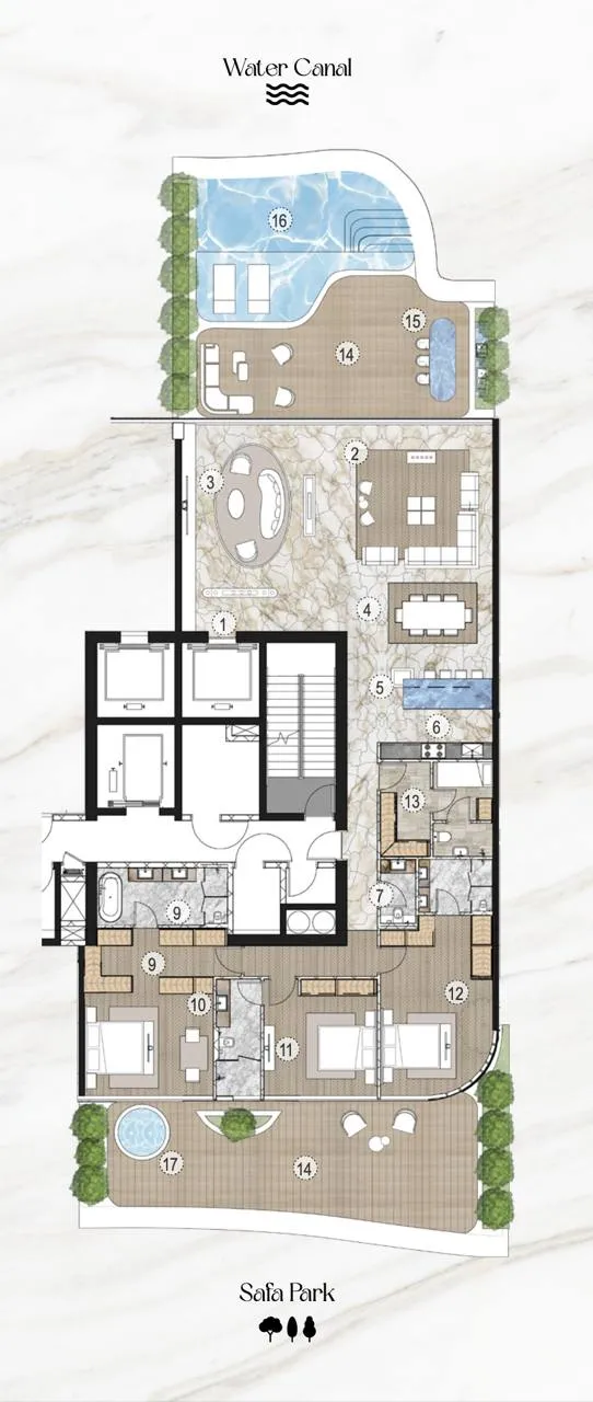 Floor plan — 3 BR