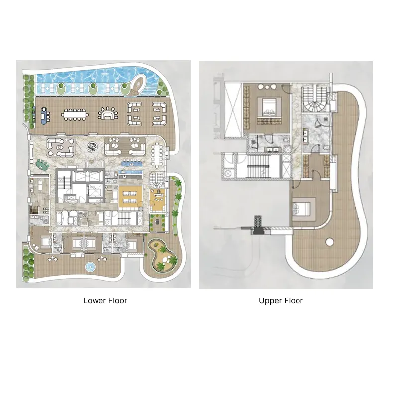 Floor plan — 6 BR