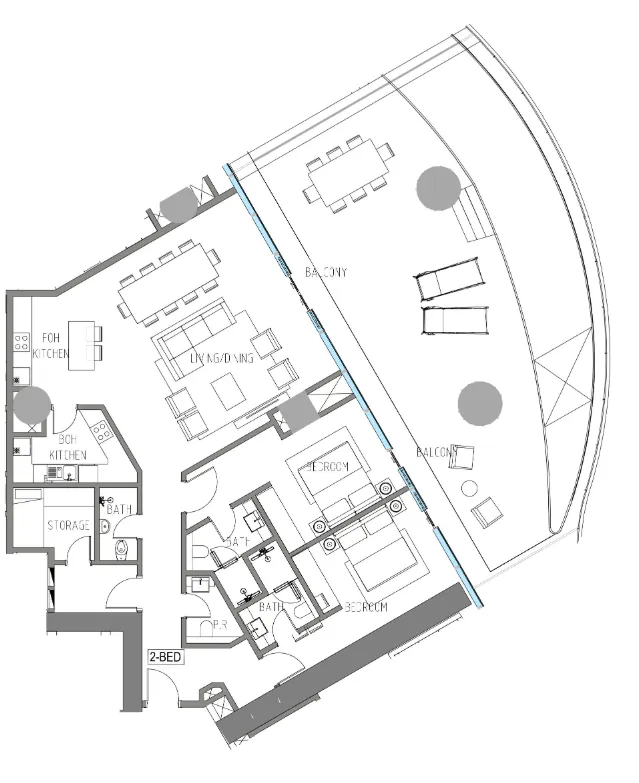Floor plan — 2 BR