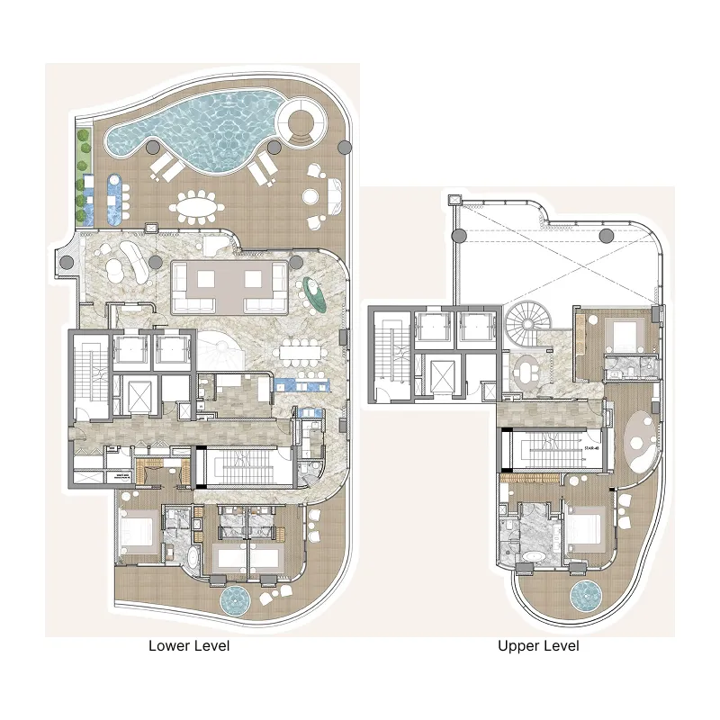 Floor plan — 5 BR