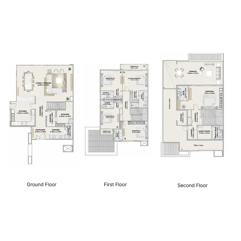 Floor plan — 5 BR